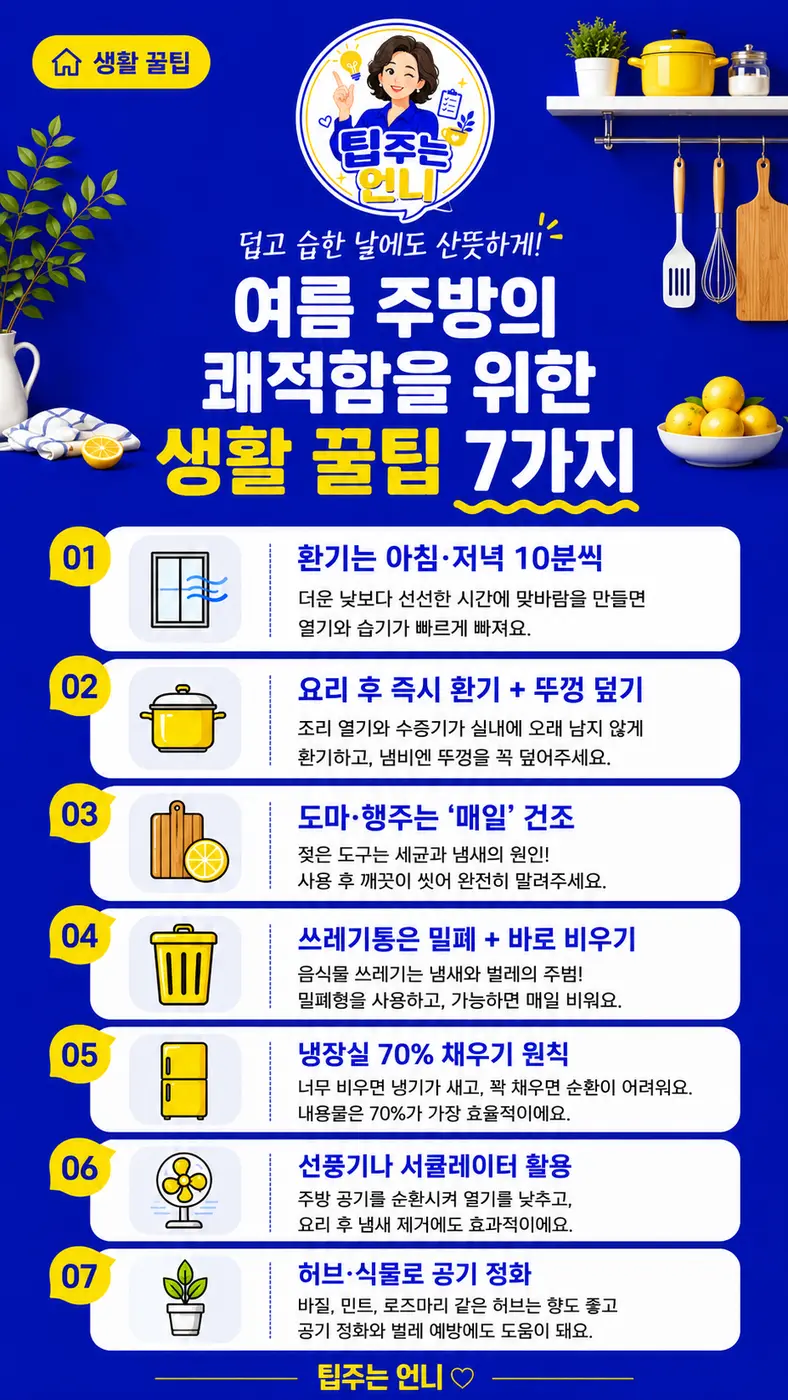 여름철 생활 정보 SNS 콘텐츠