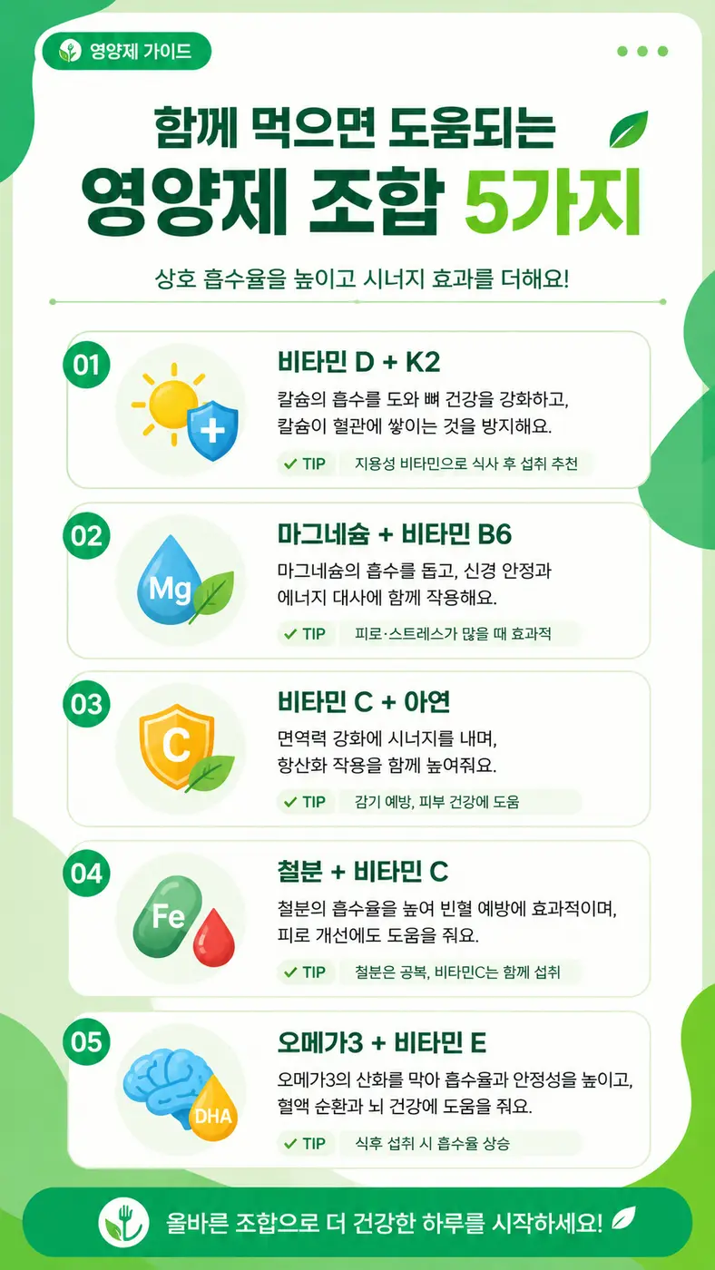 영양제 정보형 SNS 콘텐츠
